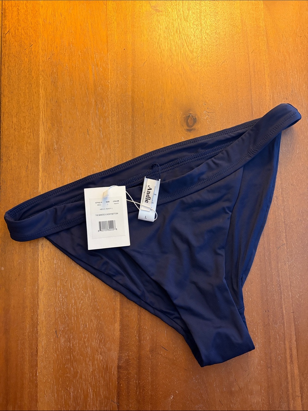 Andie Navy Bikini Bottom - Classic Low Cut
